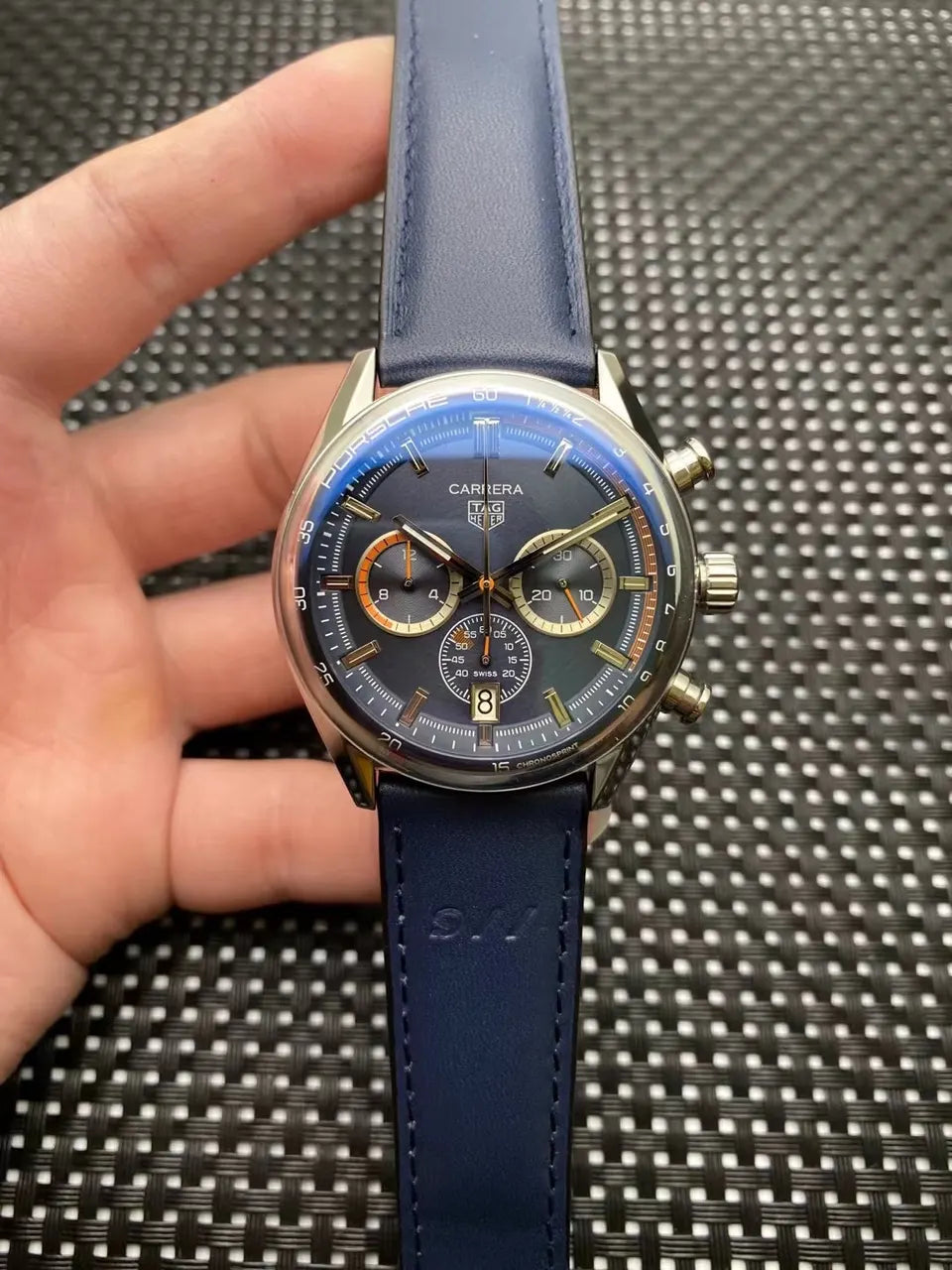 tag Carrera Porsche Blue - Hình 3