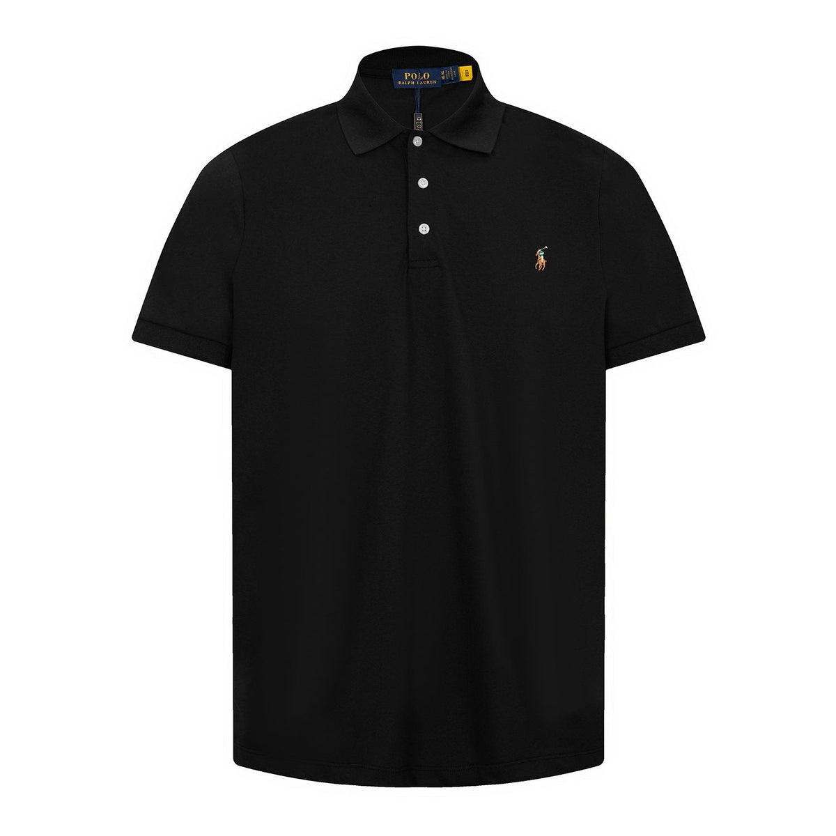 Test2-Ralph Lauren Three-Button Short-Sleeve Polo Shirt — front